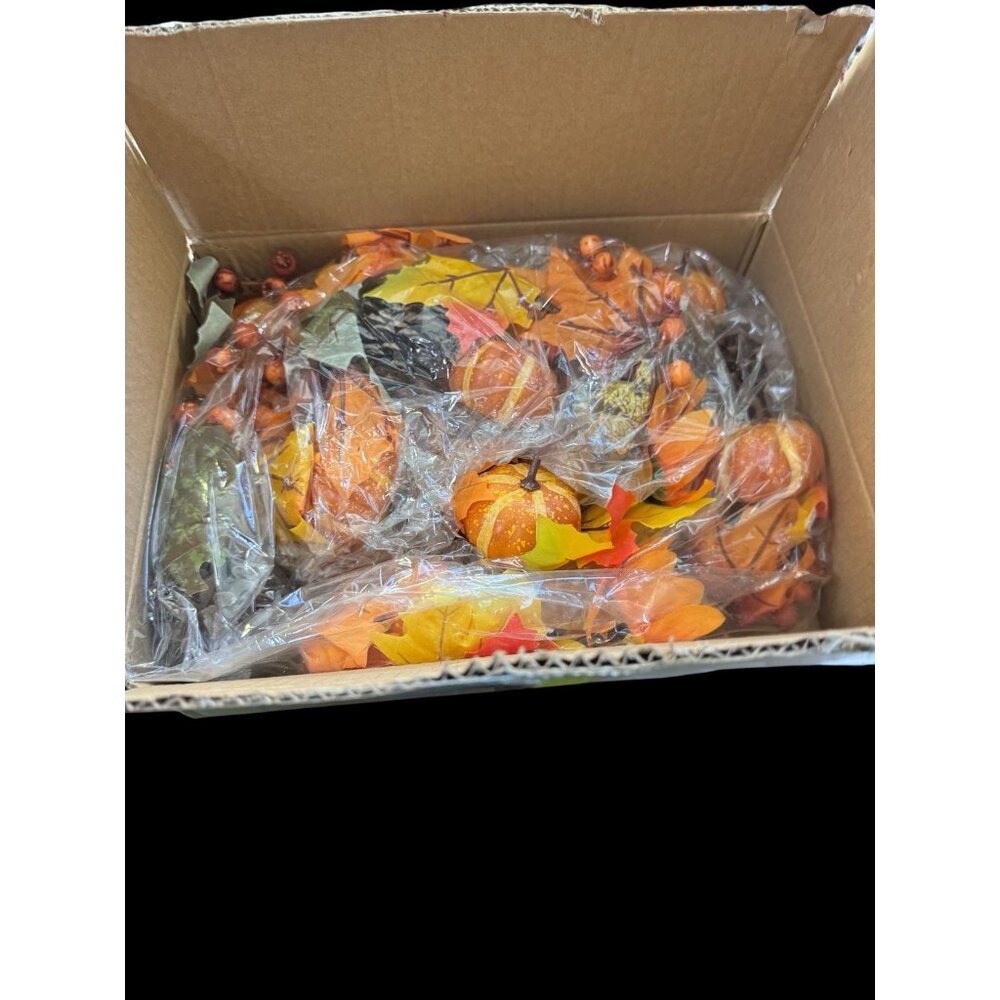 Artificial Fall Maple Leaves Garland Hanging Vine 6Ft Fake Style 1, 1